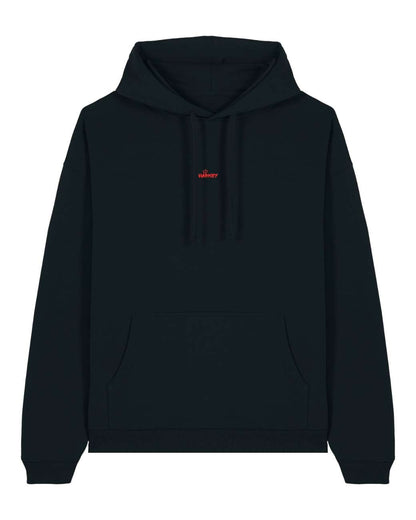 Black Hoodie with Red Crown Logo